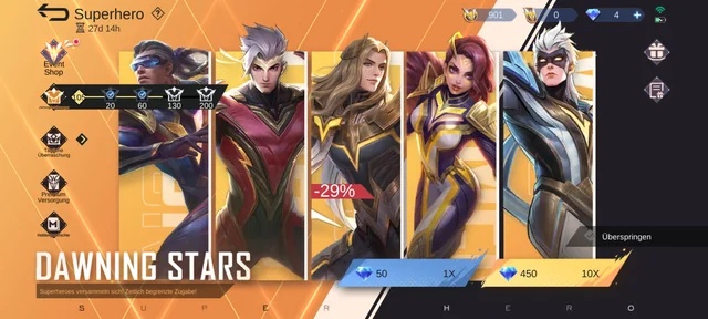 all epic skins in mlbb dawning stars resale event 2026