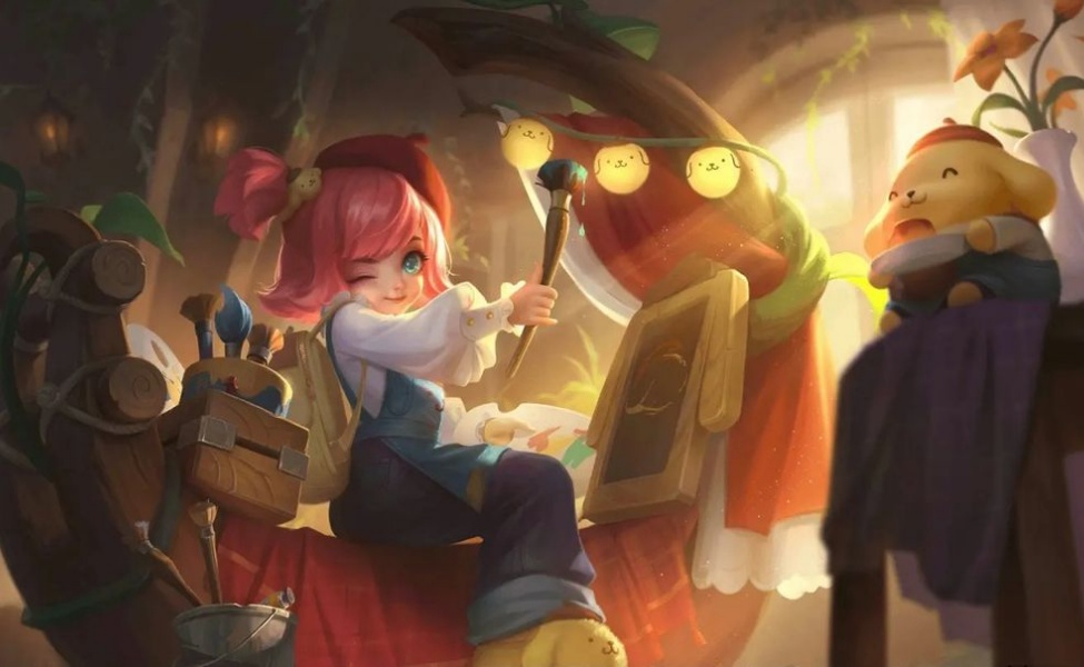 chang'e moon artist sanrio x mlbb skin