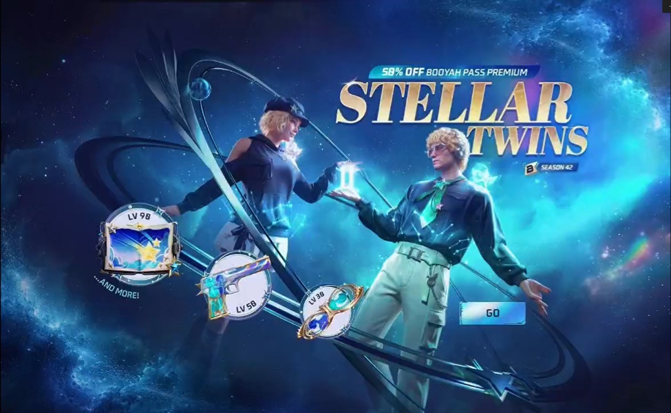 how to get ff booyah pass season 42 stellar twins