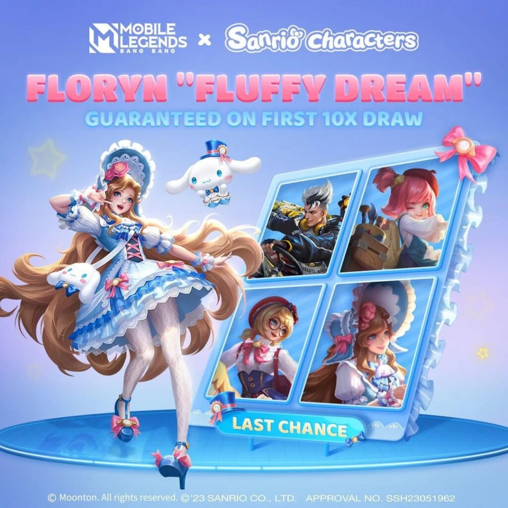 mlbb sanrio price skins