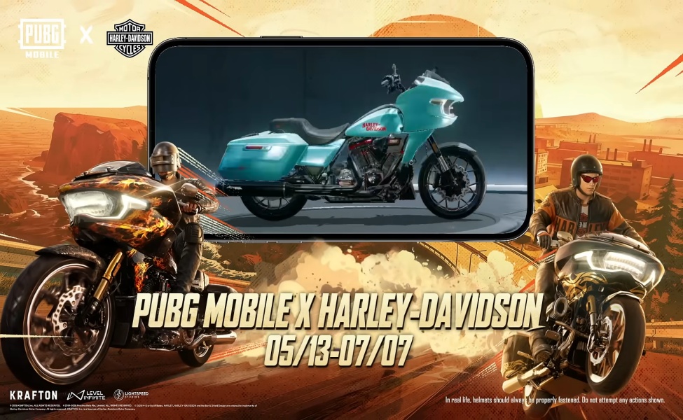 pubgm x harley davidson event mechanics