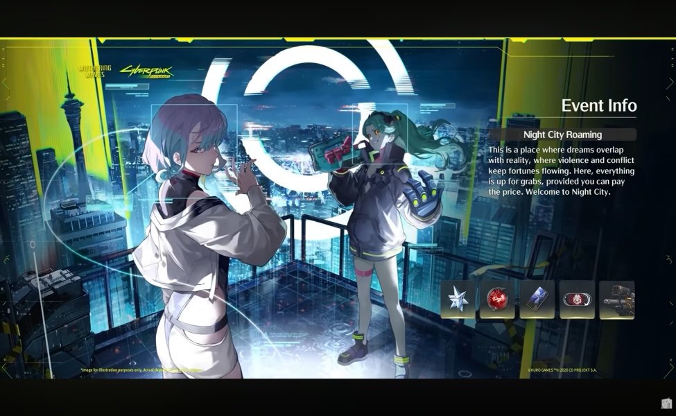 all wuwa 3.4 cyberpunk events and rewards