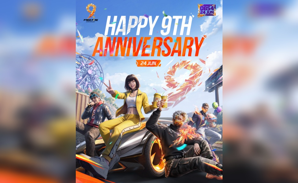 free fire 9th anniversary release date