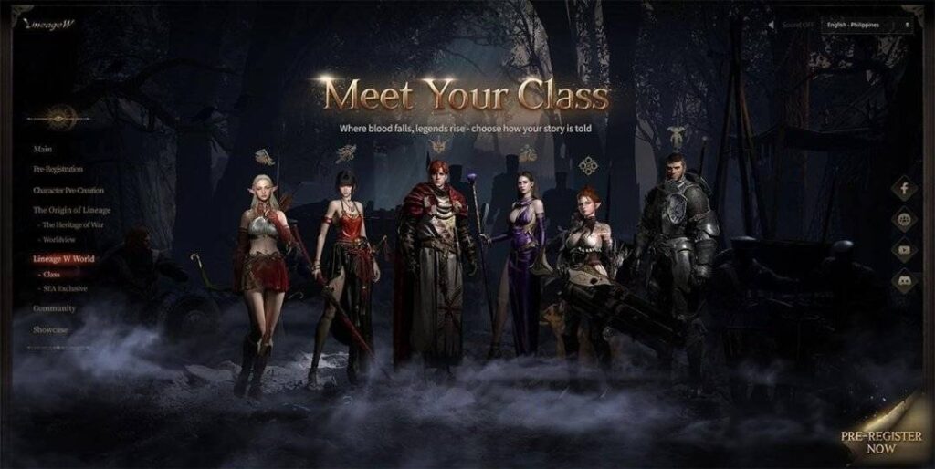 lineage w classes
