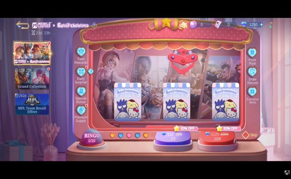 real diamond cost in mlbb x sanrio 2026