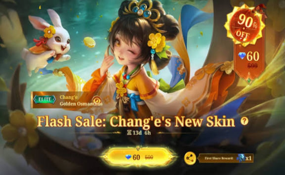 Price of the Golden Osmanthus Skin for Chang'e MLBB