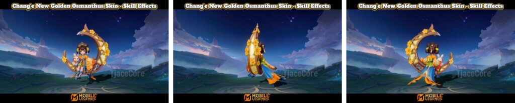 chang'e golden osmanthus elite skin look and design details