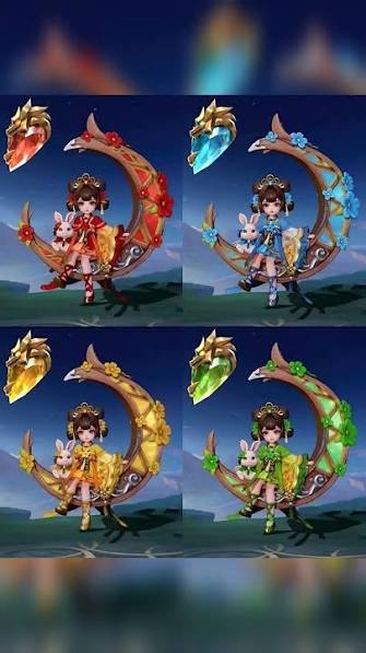 chang'e golden osmanthus skin color variants