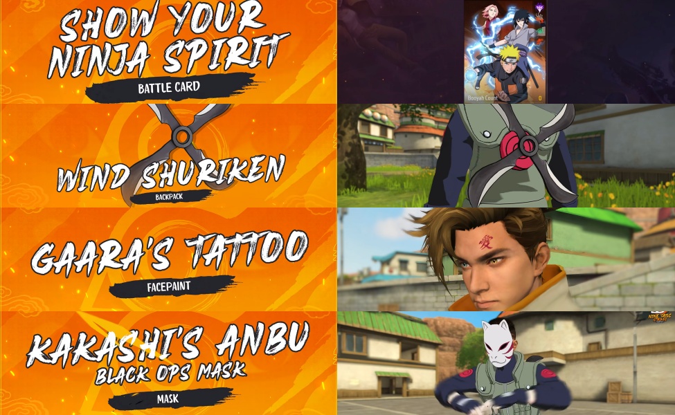 free rewards cosmetics in ff x naruto ch 3 hinata and jiraiya bundle