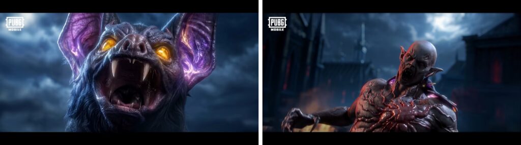 gameplay scene of pubg mobile midnight hunters
