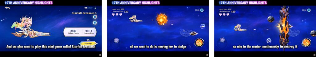 mini game starfall breakout to get layla