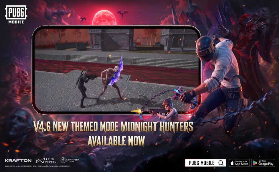 pubg mobile v4.6 midnight hunters vampir themed mode release date window