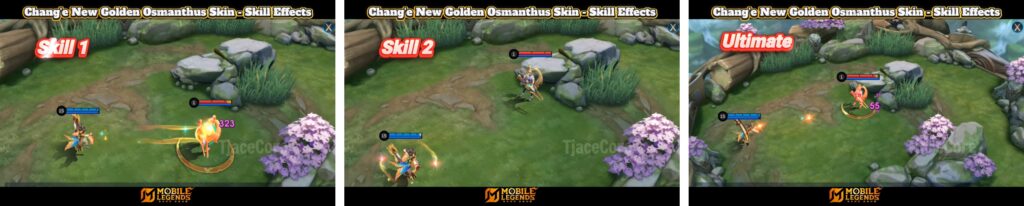 skill effects of golden osmanthus elite skin chang'e mobile legends