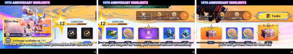 step to get nana stardust dreamer skin