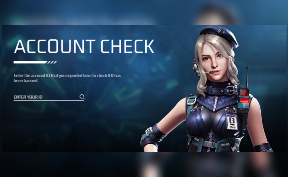the official check account ff tool