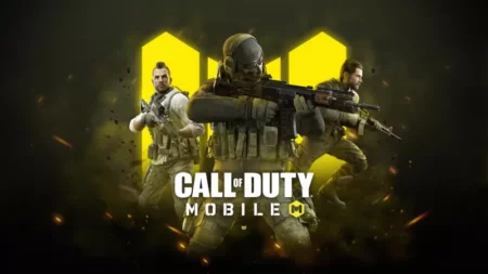 Best CODM Maps Along With Its Playstyles and Strategy Call of Duty Mobile game poster featuring armed soldiers and yellow hexagon