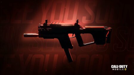 The Best Fennec Attachments in CODM Fennec SMG with glowing red neon attachments displayed in Call of Duty Mobile