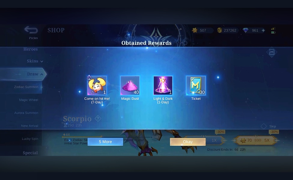 how to get mlbb skin zodiac