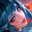 Hirara mage hero character from Mobile Legends with pink and blue design