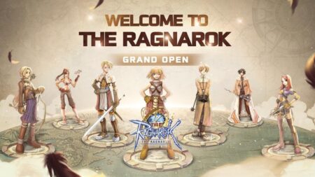 The Ragnarok SEA grand open promotional banner with anime characters and logo