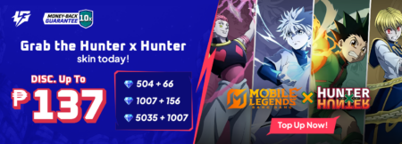 MLBB x Hunter X Hunter Phase 1 2025 Schedule and Promo MLBB x Hunter X Hunter Phase 1 2025 collaboration skin promotion with diamond