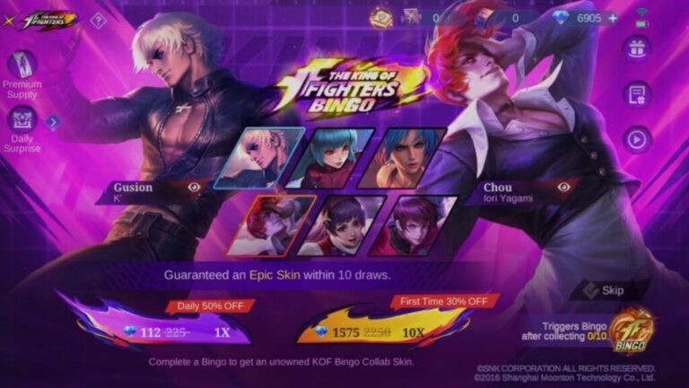 mlbb kof bingo phase 2 2025