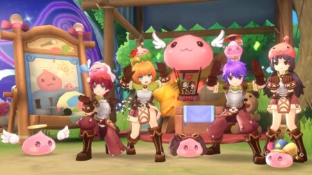 Ragnarok M Classic Monster Database & List Ragnarok M Classic characters and pink cute monsters in fantasy game scene