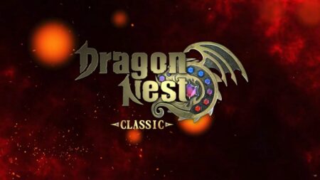 Dragon Nest Classic logo with ornate dragon emblem and gemstones