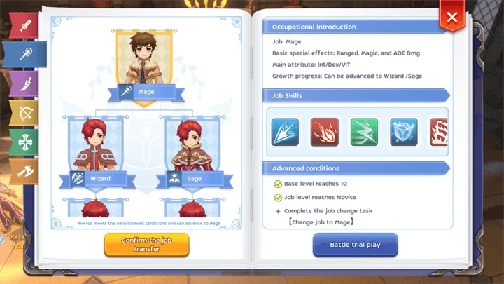 Ragnarok M Classic Classes