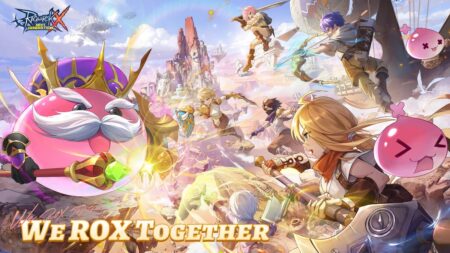 Ragnarok X: Next Generation promotional artwork featuring characters and pink