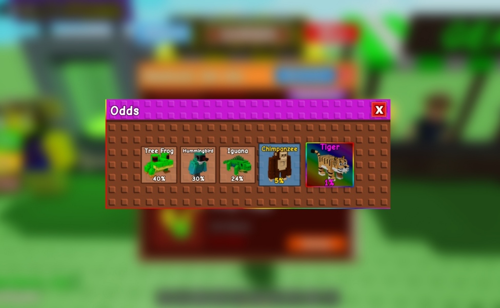 All Jungle Egg Pets in Grow a Garden