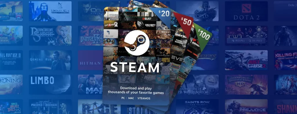 what can you buy with steam gift card