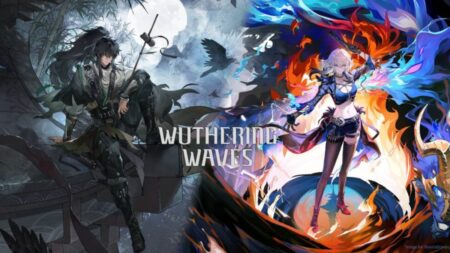 Wuthering Waves 2.7 banner featuring two anime characters with dark and fire