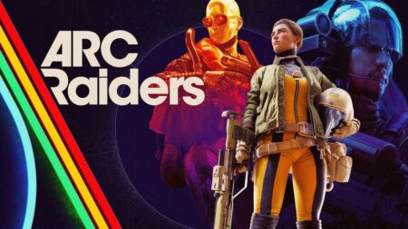 ARC Raiders game promotional artwork featuring armed characters in tactical