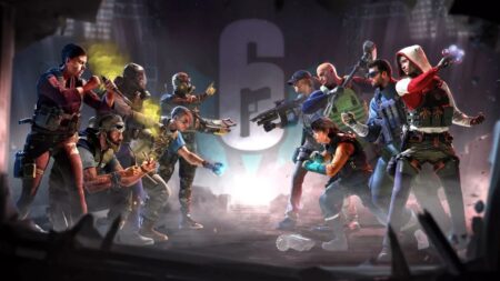 Rainbow Six Mobile operators lineup featuring attack and defense characters in