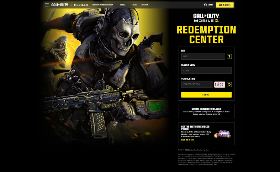 how to redeem code in cod mobile