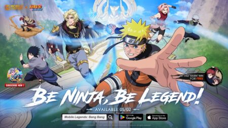 MLBB x Naruto 2.0 collaboration featuring Naruto and multiple characters in