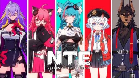 Five anime characters displayed in a Neverness to Everness tier list ranking