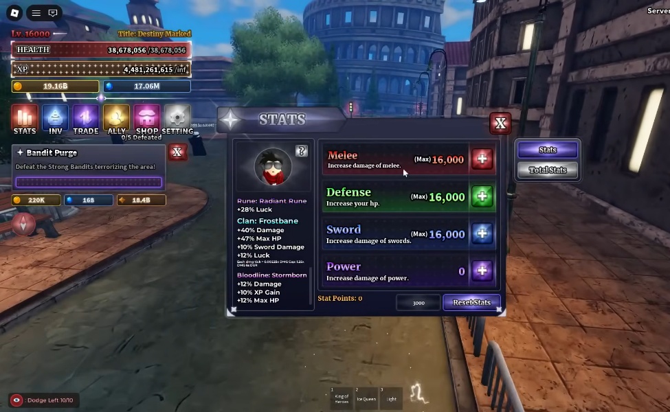 all sailor piece bloodlines list & stats