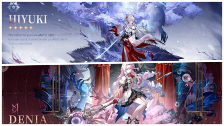 Hiyuki and Denia character banners for Wuthering Waves version 3.3