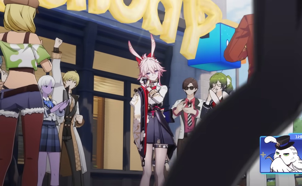 Evanescia and team characters standing together in Honkai Star Rail 4.2