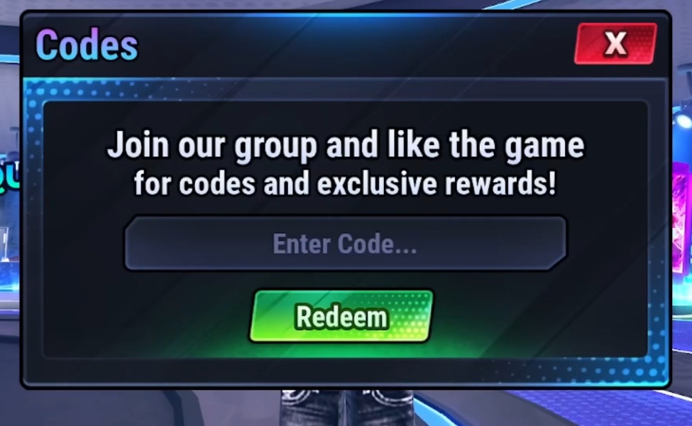 Soccer Zero codes redemption window with enter code field and redeem button