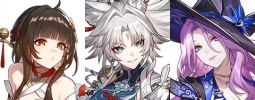 Three anime characters from Honkai Star Rail 3.0 Phase 1 rerun banner