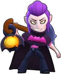 Mortis character with purple hair holding glowing orb in Brawl Stars tier list