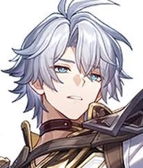 Anime character with silver-blue hair wearing brown armor in Honkai Star Rail