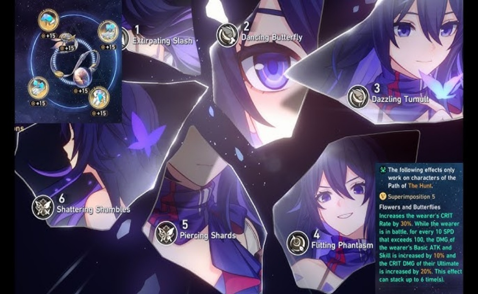 Seele's Eidolons and abilities display in Honkai Star Rail showing skill