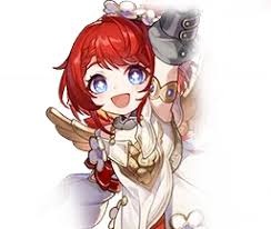 Anime girl with red hair holding axe in Honkai Star Rail banner art