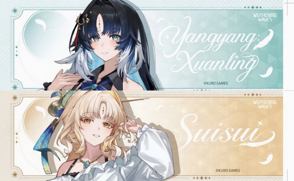 Yangyang and Suisui character artwork from Wuthering Waves 3.5 banner