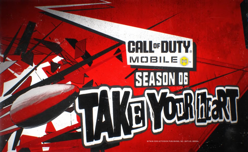 Call of Duty Mobile Season 6 Takeover event poster with red design
