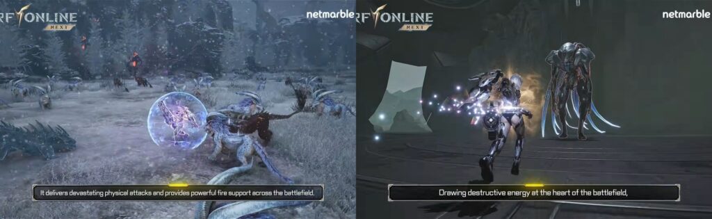 RF Online Next Demolisher biosuit performing AoE attack in combat